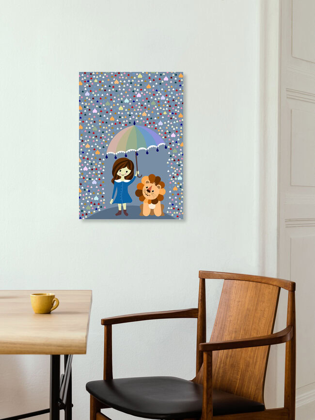 Wandbild 'Freundschaft' – Kunst von Sabrina Ziegenhorn als Poster oder Acrylglasbild