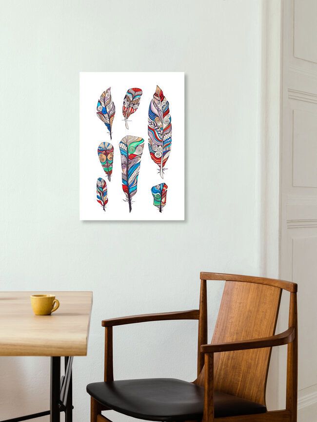 'feathers' – Wall Art by Sabrina Ziegenhorn as Poster or Acrylic Glass Print