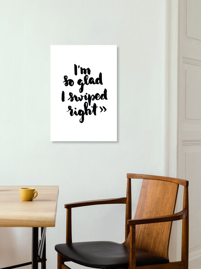 Wandbild 'Right swipe' – Kunst von Verena Prechsl als Poster oder Acrylglasbild