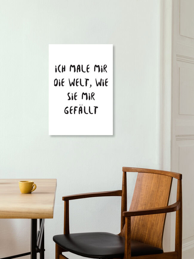 Wandbild 'Weltenmaler' – Kunst von Sabrina Ziegenhorn als Poster oder Acrylglasbild