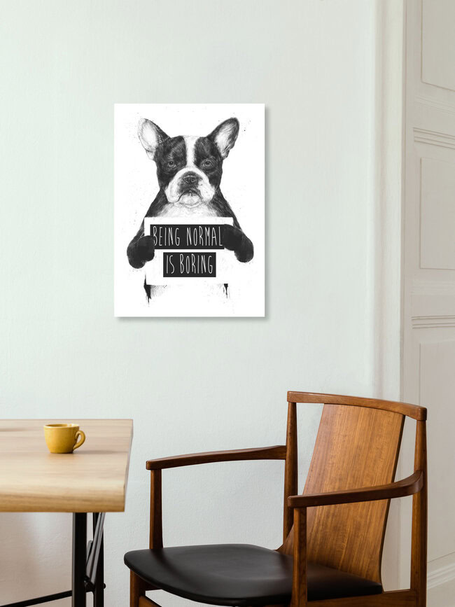 Wandbild 'Being normal is boring' – Kunst von Balazs Solti als Poster oder Acrylglasbild