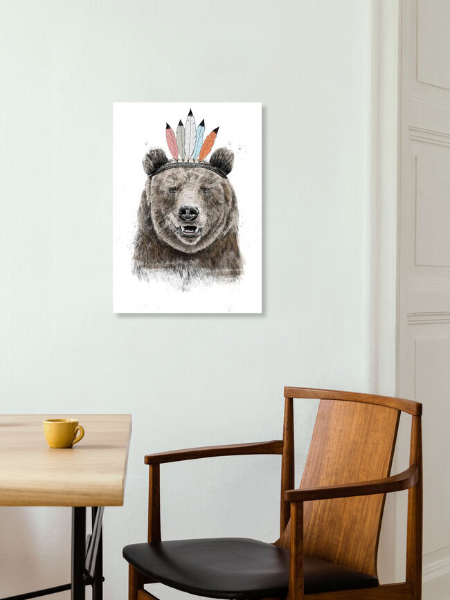 Wandbild 'Festival bear' – Kunst von Balazs Solti als Poster oder Acrylglasbild