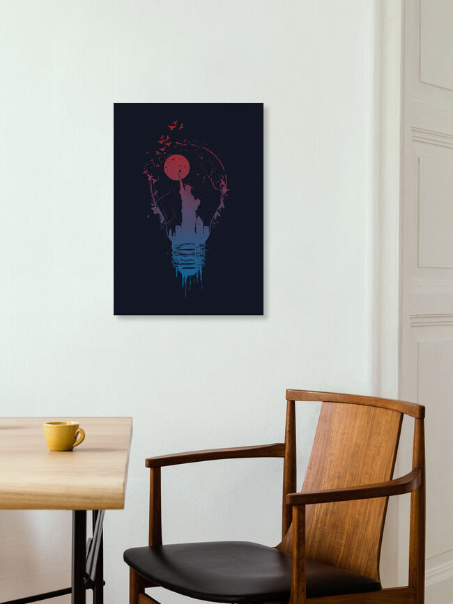 Wandbild 'Big city lights' – Kunst von Balazs Solti als Poster oder Acrylglasbild