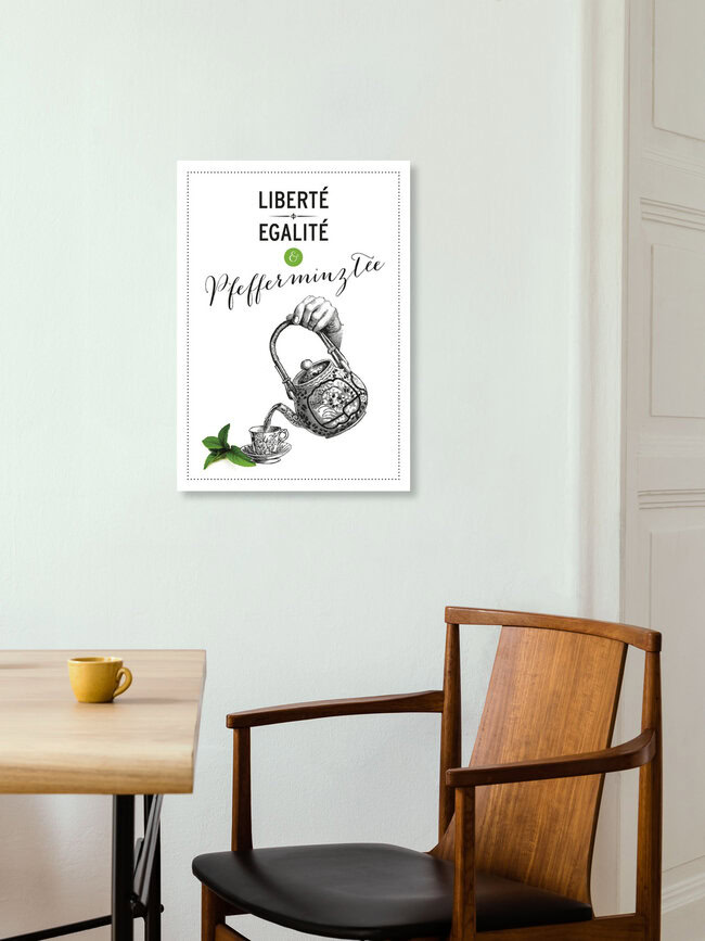 Wandbild 'Pfefferminztee' – Kunst von Christina Ernst als Poster oder Acrylglasbild