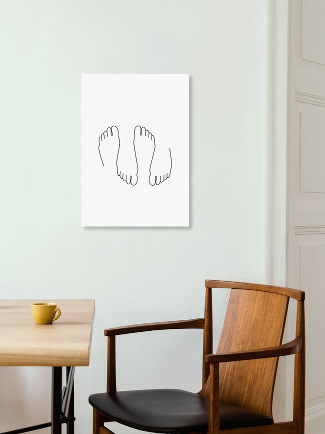 'Feet' – Wall Art by Wuukasch . as Poster or Acrylic Glass Print