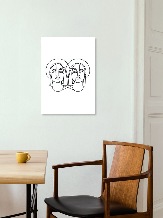 Wandbild 'Fleur' – Kunst von Julia Hariri als Poster oder Acrylglasbild