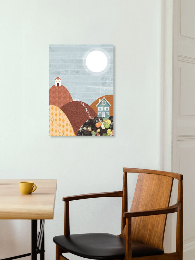 Wandbild 'Colourful Landscape' – Kunst von Katherine Blower als Poster oder Acrylglasbild