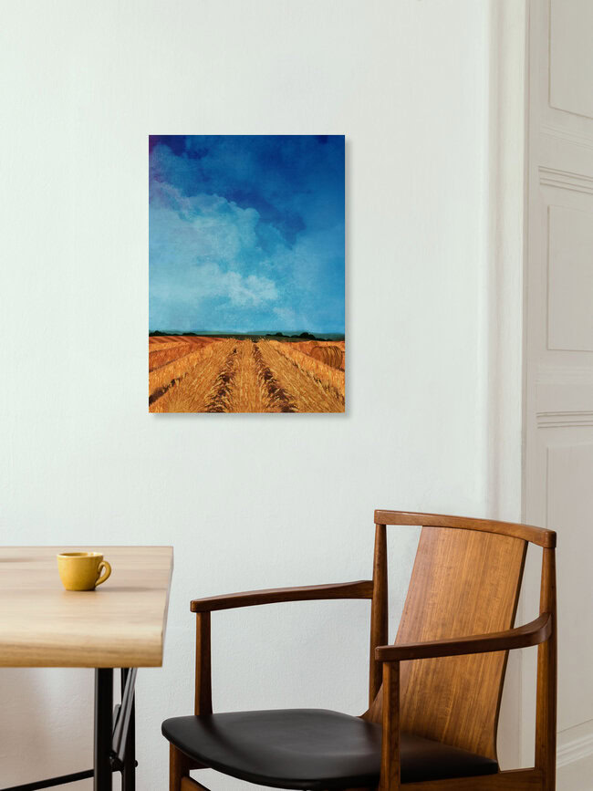 Wandbild 'Hay bails' – Kunst von Katherine Blower als Poster oder Acrylglasbild