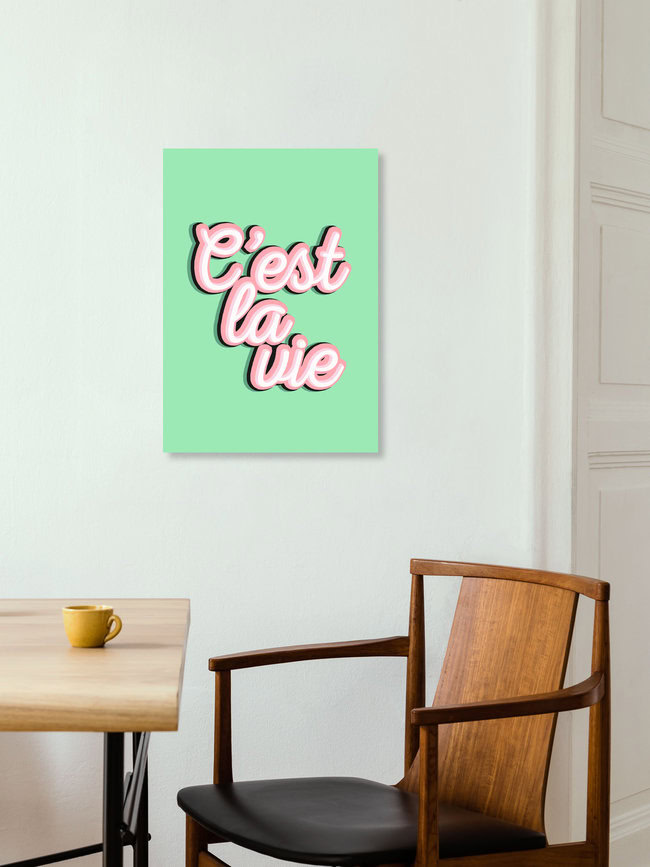 Wandbild 'C’est La Vie' – Kunst von Frankie Kerr-Dineen als Poster oder Acrylglasbild