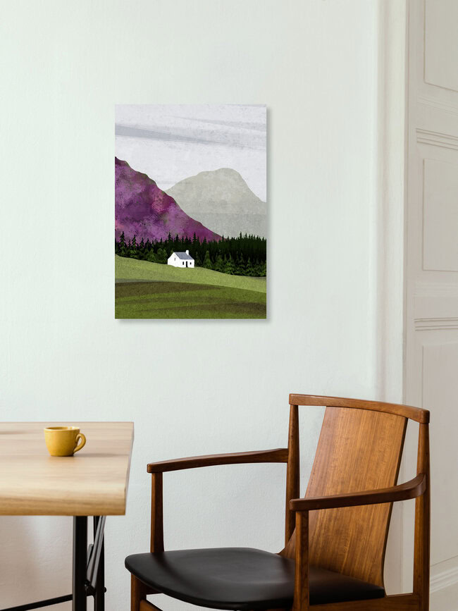 Wandbild 'Heather Hills' – Kunst von Katherine Blower als Poster oder Acrylglasbild