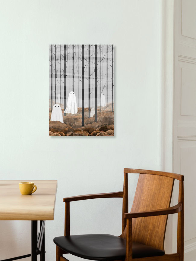 Wandbild 'The Woods are full of Ghosts (Autumn version)' – Kunst von Katherine Blower als Poster oder Acrylglasbild
