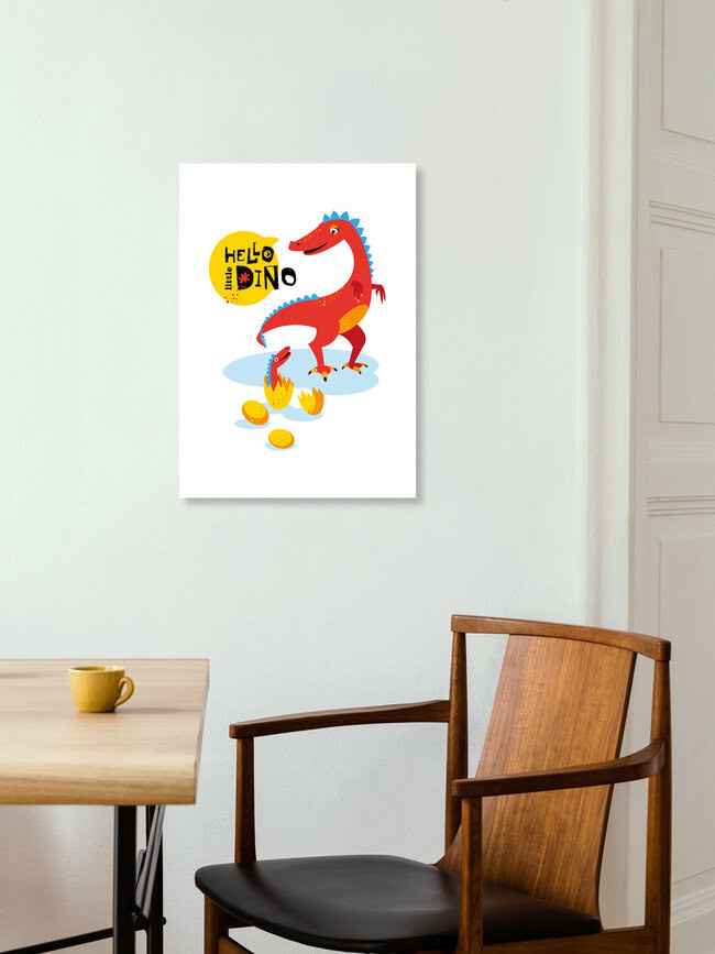 Wandbild 'Kinderzimmer-Dinosaurier – Illustration für Kinder' – Kunst von Pia Kolle als Poster oder Acrylglasbild