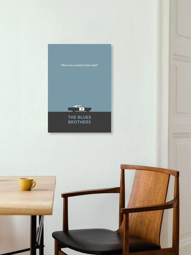 Wandbild 'Blues Brothers' – Kunst von Rahma Projekt als Poster oder Acrylglasbild