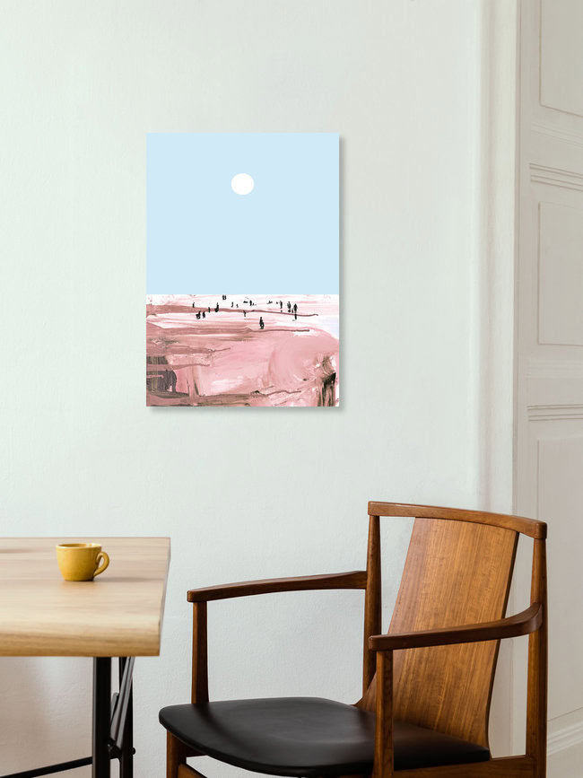 Wandbild 'Beach People' – Kunst von Dan Hobday als Poster oder Acrylglasbild
