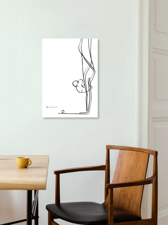 'Handstand - Abstract' – Wall Art by Shankar Ramakrishnan as Poster or Acrylic Glass Print