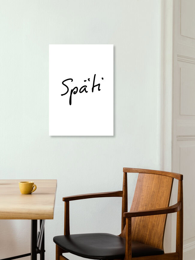 Wandbild 'Späti !' – Kunst von Ute Arnold als Poster oder Acrylglasbild