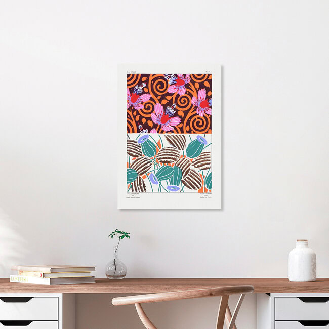 Wandbild 'E. A. Séguy: Blumenmuster 3' – Kunst von Art Classics als Poster oder Acrylglasbild