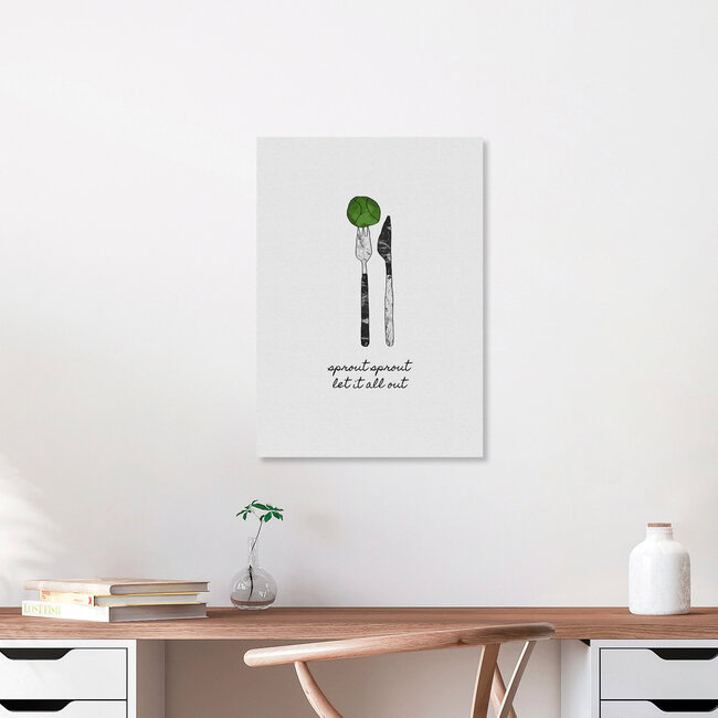 'Sprout Sprout Let It All Out' – Wall Art by Orara Studio as Poster or Acrylic Glass Print