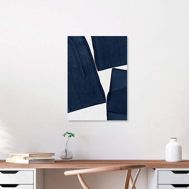 Minimalist Painting Blue III, Hong Kong – wall art by Orara Studio as Poster or Acrylic Glass Print