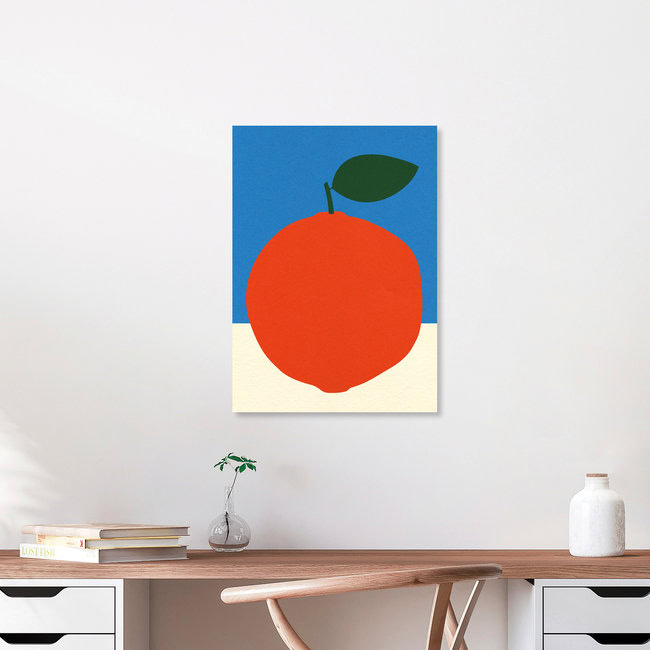 Wandbild 'Orange Paper Cut Out' – Kunst von Rosi Feist als Poster oder Acrylglasbild