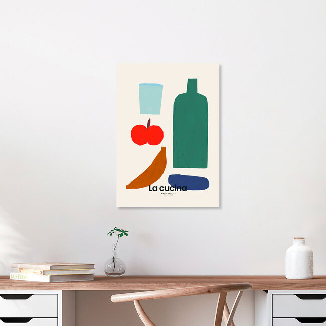 Wandbild 'La Cucina No2' – Kunst von Matías Larraín als Poster oder Acrylglasbild