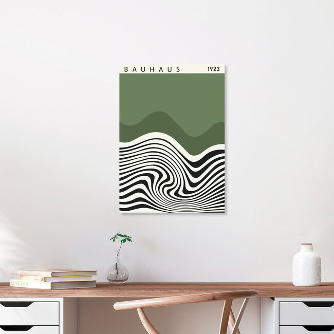 'Bauhaus 1923 Design Poster green-beige-black' – Wall Art by Bauhaus Collection as Poster or Acrylic Glass Print