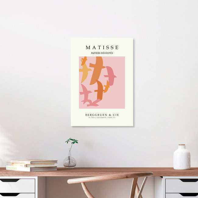 'Matisse - The Cut Outs - Papiers Découpés Print beige-rose' – Wall Art by Art Classics as Poster or Acrylic Glass Print