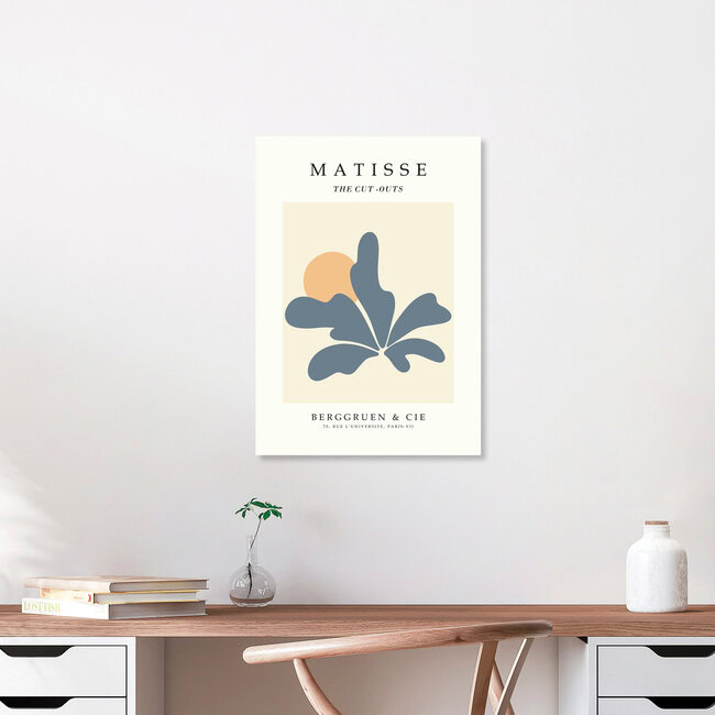 Wandbild 'Henri Matisse Papiers Découpés Poster beige-blau' – Kunst von Art Classics als Poster oder Acrylglasbild
