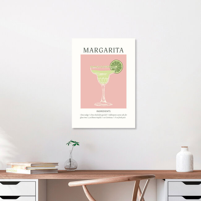 'Margarita Drink Print' – Wall Art by Typo Art as Poster or Acrylic Glass Print