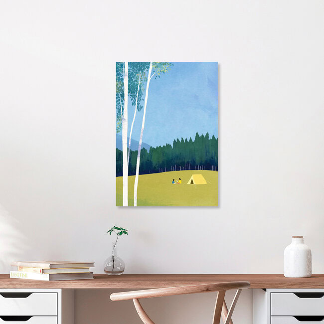 'Camping' – Wall Art by Henry Rivers as Poster or Acrylic Glass Print