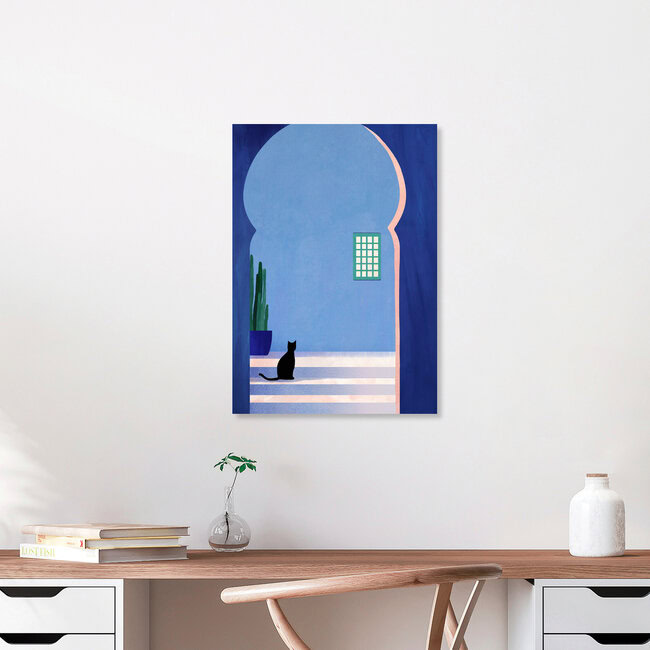 'Black Cat' – Wall Art by Henry Rivers as Poster or Acrylic Glass Print