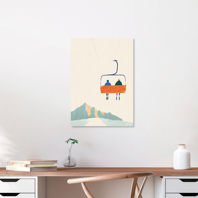Wandbild 'Sessellift' – Kunst von Henry Rivers als Poster oder Acrylglasbild