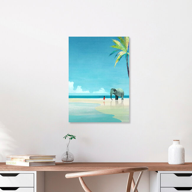 'Elephant Beach' – Wall Art by Henry Rivers as Poster or Acrylic Glass Print
