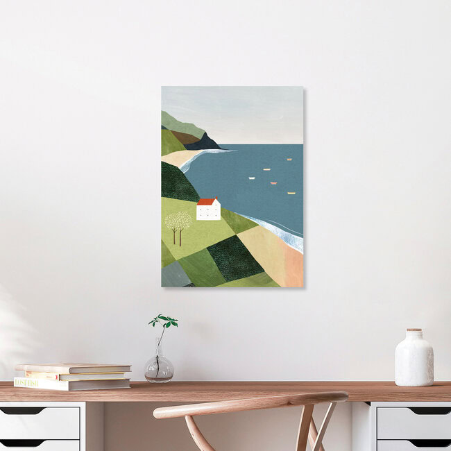 'House on the Cliff' – Wall Art by Henry Rivers as Poster or Acrylic Glass Print