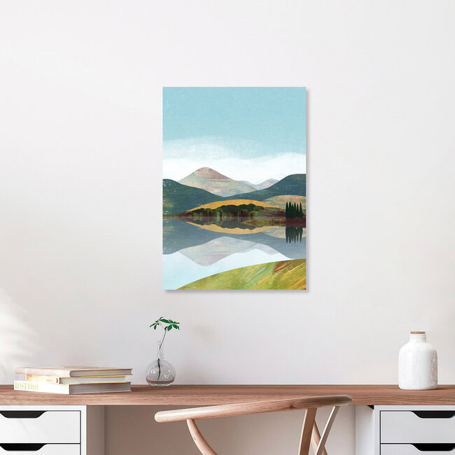 Wandbild 'Bergsee' – Kunst von Henry Rivers als Poster oder Acrylglasbild