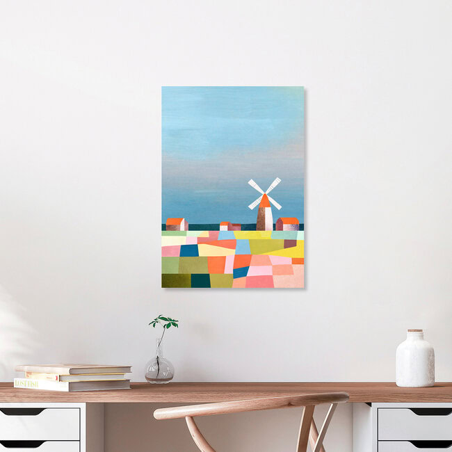 'Windmill in Holland' – Wall Art by Henry Rivers as Poster or Acrylic Glass Print