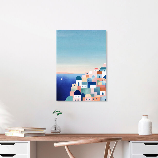 'Santorini' – Wall Art by Henry Rivers as Poster or Acrylic Glass Print