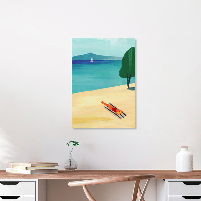 'Sunbathing' – Wall Art by Henry Rivers as Poster or Acrylic Glass Print