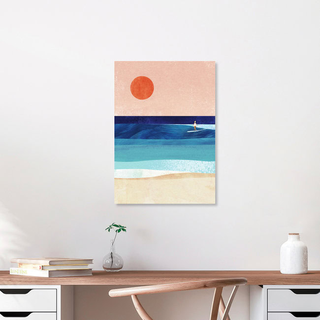 'Sunset Wave' – Wall Art by Henry Rivers as Poster or Acrylic Glass Print