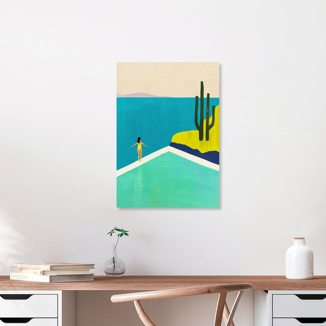 'Swimming Pool' – Wall Art by Henry Rivers as Poster or Acrylic Glass Print