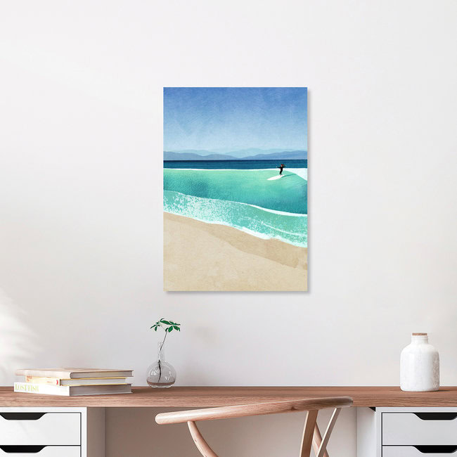 'Surf Girl' – Wall Art by Henry Rivers as Poster or Acrylic Glass Print