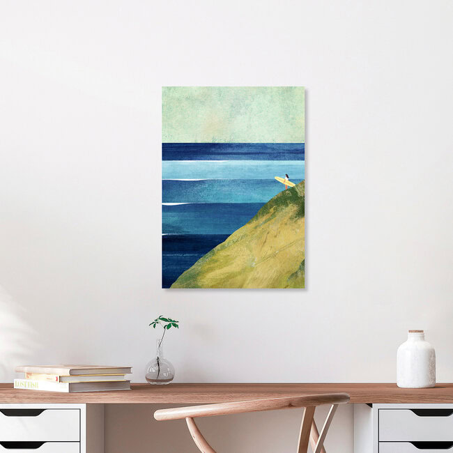 'Surf Girl II' – Wall Art by Henry Rivers as Poster or Acrylic Glass Print