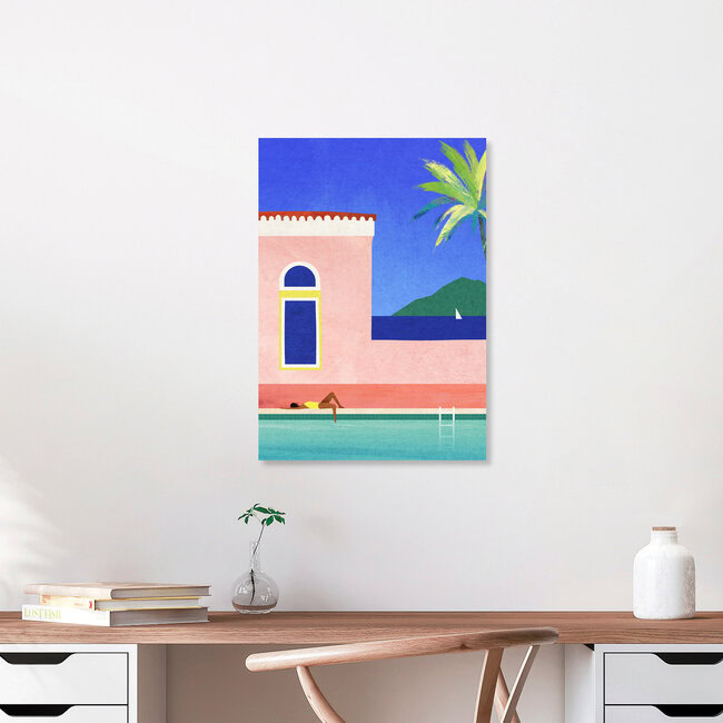 'Villa Girl' – Wall Art by Henry Rivers as Poster or Acrylic Glass Print