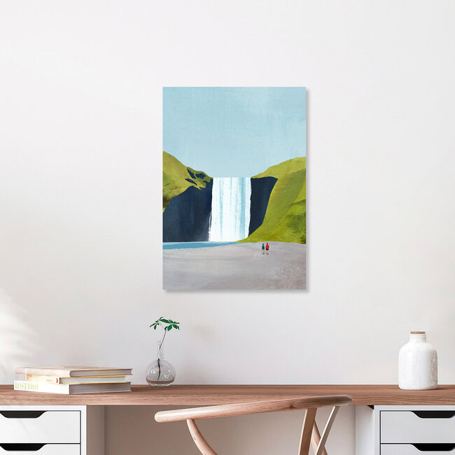 Wandbild 'Wasserfall' – Kunst von Henry Rivers als Poster oder Acrylglasbild