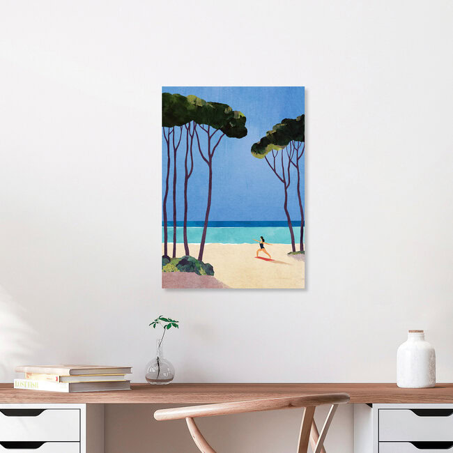 Wandbild 'Yoga Girl' – Kunst von Henry Rivers als Poster oder Acrylglasbild