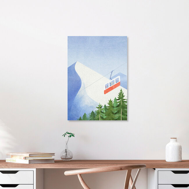 Wandbild 'In den Alpen' – Kunst von Henry Rivers als Poster oder Acrylglasbild