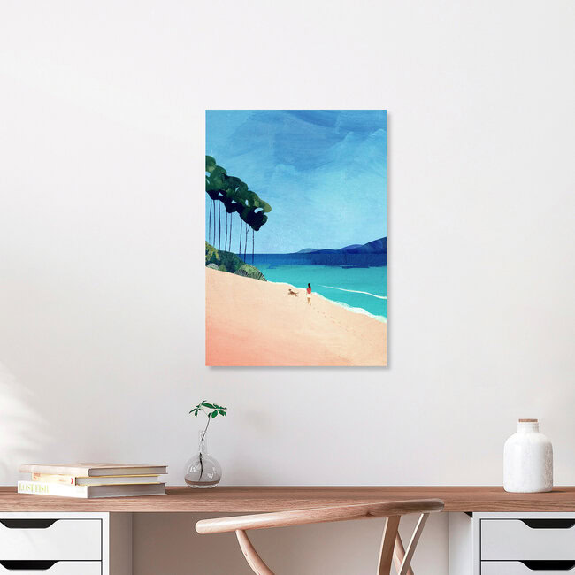 'Beach Walk' – Wall Art by Henry Rivers as Poster or Acrylic Glass Print