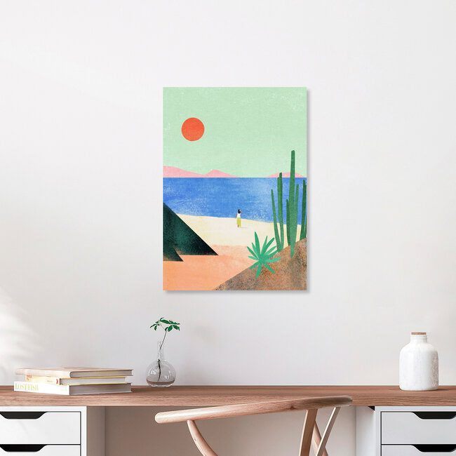 'Beach Girl' – Wall Art by Henry Rivers as Poster or Acrylic Glass Print