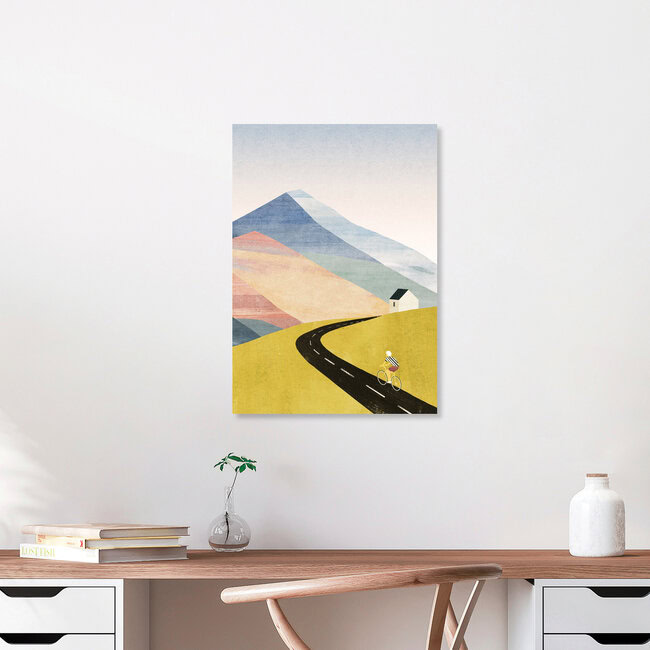 Wandbild 'Cycling Home' – Kunst von Henry Rivers als Poster oder Acrylglasbild