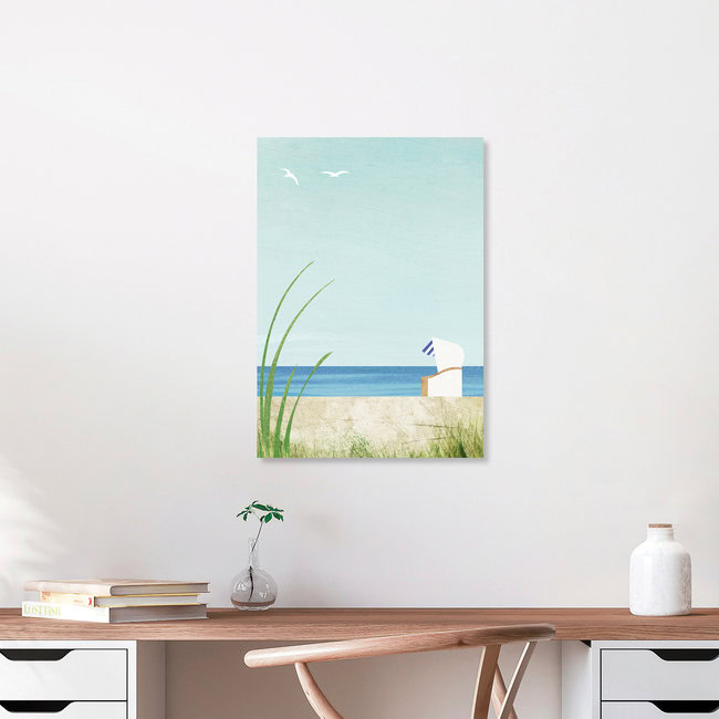 'Beach Chair Baltic Sea' – Wall Art by Henry Rivers as Poster or Acrylic Glass Print